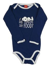 Tmavomodro-bílé body se Snoopym 