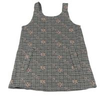Černo-bílé vzorované šaty s kytičkami Primark