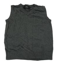 Tmavošedá pletená vesta Next