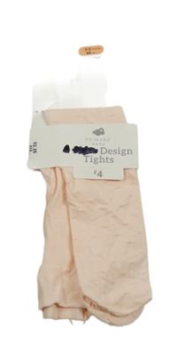 Nové - Světlerůžové silonky se srdíčky Primark