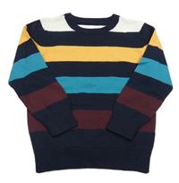 Barevný pruhovaný svetr C&A