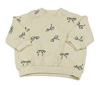 Béžová mikina s mašlemi H&M