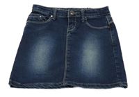 Tmavomodrá riflová sukně