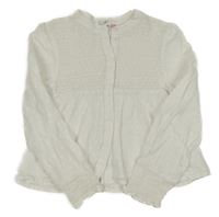 Bílá žabičková halenka s puntíky 