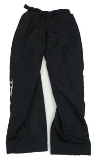 Černé šusťákové outdoorové kalhoty TK