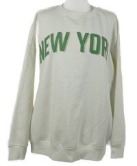 Dámská bílá oversized mikina s nápisem Primark