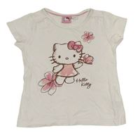 Bílé tričko s Hello Kitty 