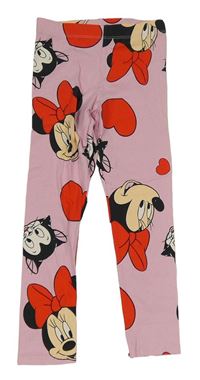 Světlerůžové legíny s Minnie Disney