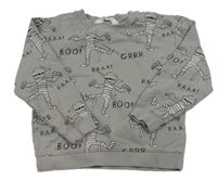 Šedá mikina s mumiemi H&M