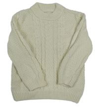 Smetanový vzorovaný svetr George