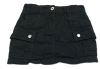 Černá riflová sukně s kapsami F&F