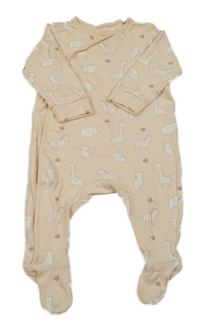 Světlelososový overal se zvířaty C&A