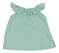 Pomněnkový top s volánem H&M