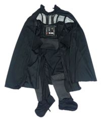 Kostým - Černý overal s pláštěm - Star Wars 