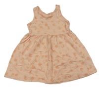 Broskvové bavlněné šaty s broskvemi Primark