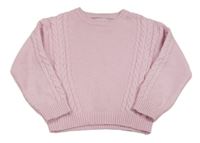 Světlerůžový vzorovaný svetr Primark