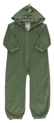 Khaki fleecová kombinéza s kapucí - drak H&M