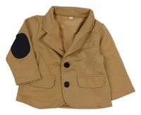 Béžové teplákové sako s náloketníky