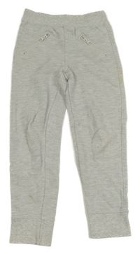 Šedé žebrované tepláky Blue Seven 