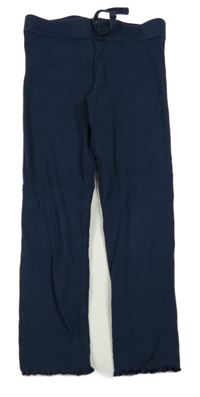 Tmavomodré žebrované tepláky M&S