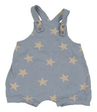 Světlemodré bavlněné laclové kraťasy s hvězdičkami Next