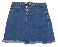 Modrá riflová roztřepená sukně Denim Co. 