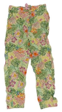 Barevně květované harémové kalhoty H&M