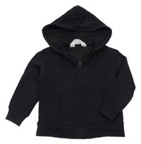Černá propínací mikina s kapucí H&M