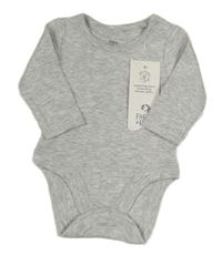 Šedé melírované žebrované body F&F