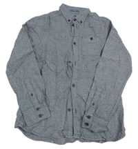 Tmavomodro-bílá melírovaná košile TOM TAILOR
