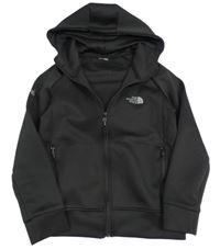 Černá thermo propínací mikina s kapucí The North Face