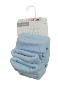 Nové - 5x - Světlemodré ponožky pure baby