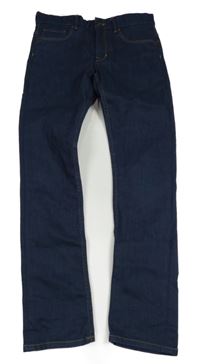 Tmavomodré skinny fit rifle H&M