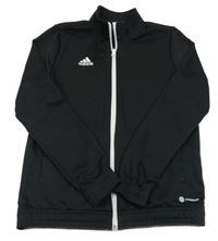 Černá funkční sportovní propínací mikina Adidas