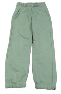 Olivové teplé tepláky ZARA