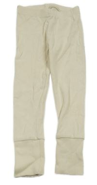 Smetanové žebrované tepláky HEMA