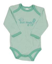 Mátovo-světletyrkysové body s ježečkem a ptáčkem a nápisy 