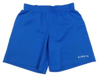 Cobaltově modré funkční sportovní kraťasy s logem KIPSTA