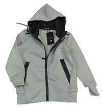 Nové - šedá propínací thermo mikina s kapucí Boom Kids