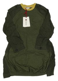 Nové - khaki-okrové melírované šaty ZARA SRPLS