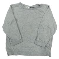 Šedá melírovaná mikina H&M