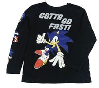 Černé triko se Sonicem George