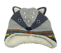 Šedo-antracitová čepice - mýval Nutmeg