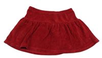 Červená sametová sukně H&M