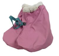 Růžové nepromokavé zateplené návleky na nohy