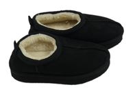 Černé semišové zateplené válenky M&S vel. 33