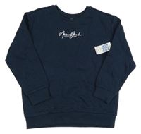 Nové - Tmavomodrá mikina s nápisem Matalan