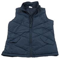 Tmavomodrá šusťáková zateplená vesta Alive