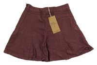 Nové - Vínová manšestrová sukně Next