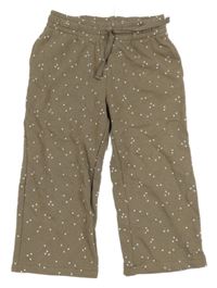 Hnědé puntíkaté tepláky H&M